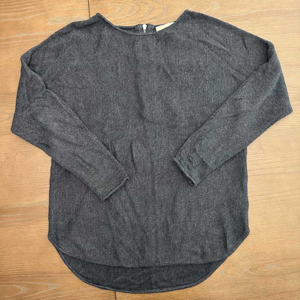 Charcoal Gray Long Sleeve Top